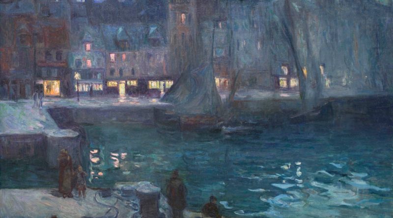 Othon FRIESZ (1879-1949), Le Vieux Bassin du Havre, le soir, 1903, huile sur toile, 81.3 x 100.5 cm.