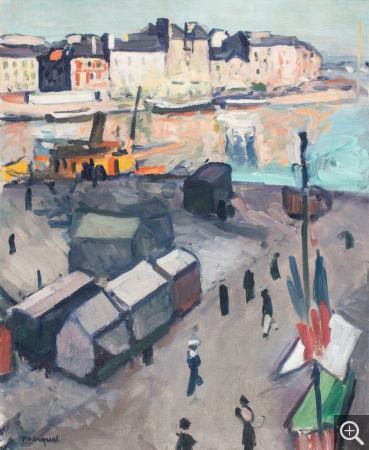 Albert Marquet, « Le Havre, le bassin » — 1906
